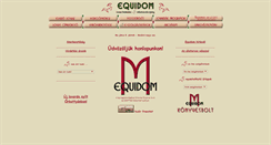 Desktop Screenshot of equidom.hu