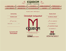 Tablet Screenshot of equidom.hu